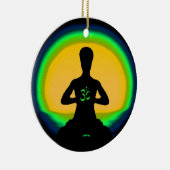 Yoga-Meditation Keramikornament (Rechts)