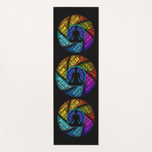 Yoga & Meditation Kunst, Dichtung und Musik Yogamatte (Vorderseite)