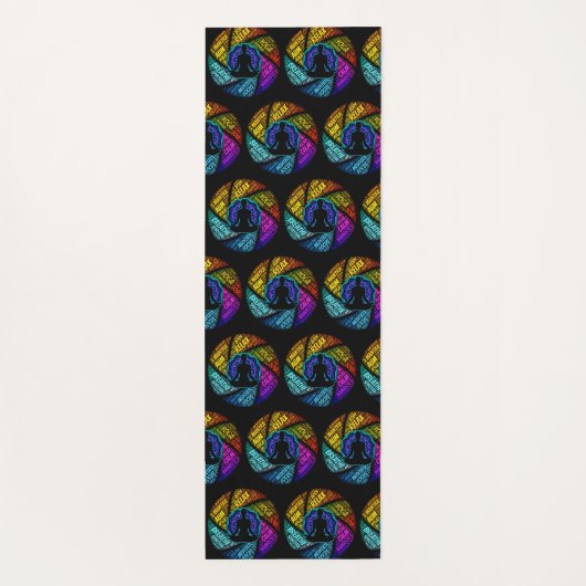 Yoga & Meditation Kunst, Dichtung und Musik Yogamatte (Rückseite)