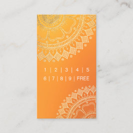 Yoga Meditation Lehrer Gold Mandala Loyalitätspunc Treuekarte