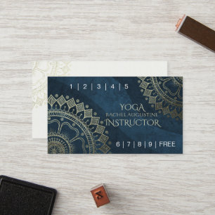 Yoga Meditation Lehrer Gold Mandala Loyalitätspunc Treuekarte