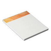 Yoga Meditation Lehrer Moderne Orange Gold Mandala Notizblock (angewinkelt)