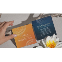 Yoga Meditation Lehrer Moderne Orange Gold Mandala