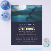 Yoga Meditation Lehrer Moon Salutation Open House Flyer (Einzeln)