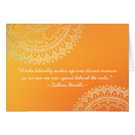 Yoga Meditation Lehrer Orange Gold Mandala Quotes