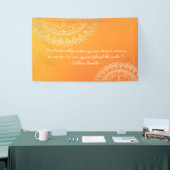 Yoga Meditation Lehrer Orange Gold Mandala Quotes Banner (Messeveranstaltung)
