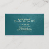 Yoga & Meditation Lehrer Vintag Mandala Aquamarin Visitenkarte (Rückseite)