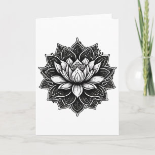 Yoga-Meditation Lotosblume auf Mandala Lotos Fluss Karte