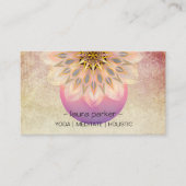 Yoga Meditation Lotus Blume Meditation Visitenkarte (Vorderseite)
