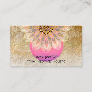 Yoga Meditation Lotus Blume Meditation Visitenkarte