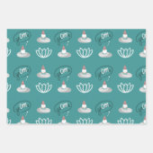 Yoga & Meditation Lotus Patterns Geschenkpapier Set (Vorderseite 3)