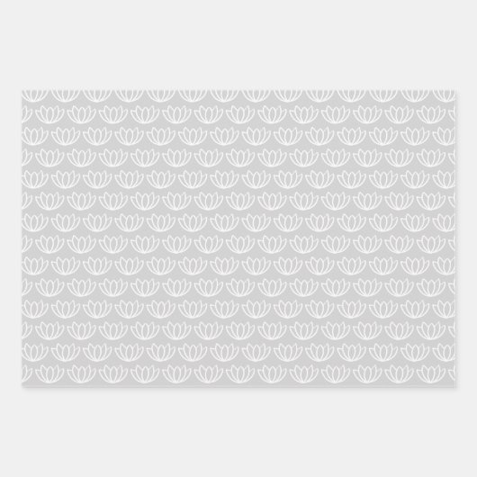 Yoga & Meditation Lotus Patterns Geschenkpapier Set (Vorderseite 2)
