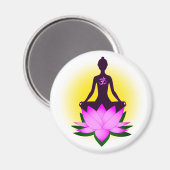 Yoga-Meditation Magnet (Vorderseite/Rückseite)