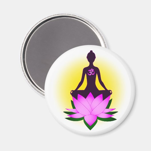 Yoga-Meditation Magnet (Vorderseite/Rückseite)