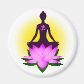 Yoga-Meditation Magnet (Vorne)