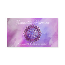 Yoga Meditation Monogramm Lila Mandala Elegant