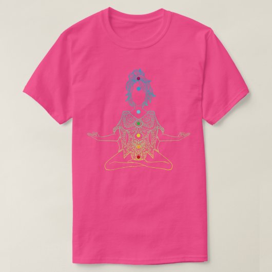 Yoga Meditation Namaste T-Shirt (Design vorne)
