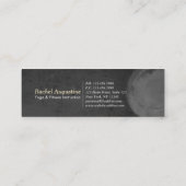 Yoga Meditation Pose Gold OM Symbol Galaxy Nebel Mini Visitenkarte (Rückseite)