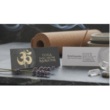 Yoga Meditation Pose OM Symbol Modernes Schwarz & 