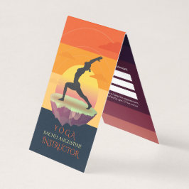 Yoga Meditation Pose Sun Flying Island Preisliste Visitenkarten