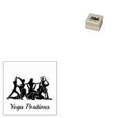 Yoga Meditation Positionen Gym Dancer Gummistempel (Stempel)