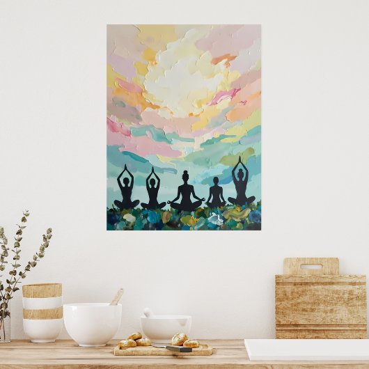 Yoga-Meditation Poster (Küche)