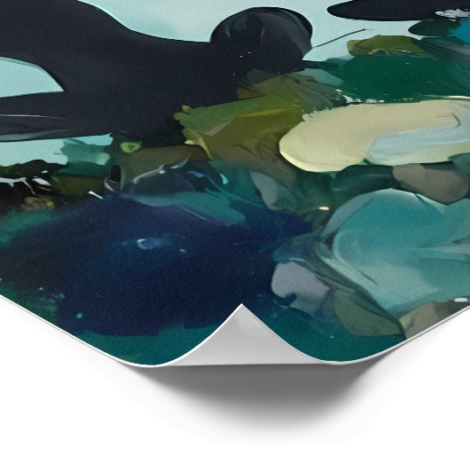 Yoga-Meditation Poster (Ecke)