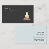 Yoga Meditation PostVisitenkarte Visitenkarte (Vorne/Hinten)