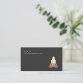 Yoga Meditation PostVisitenkarte Visitenkarte (Stehend Vorderseite)