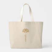 Yoga Meditation Practice Pose Lotus Namaste Zen Jumbo Stoffbeutel (Rückseite)