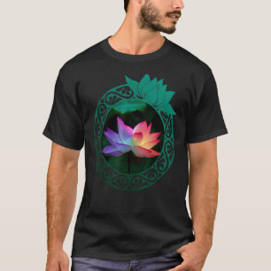 Yoga Meditation Regenbogen Lotus Fashion Kleidung T-Shirt