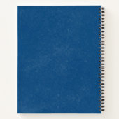 YOGA Meditation Reiki Instructor Blue & Gold Lotus Notizblock (Rückseite)