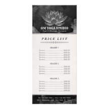 YOGA Meditation Reiki Instructor Lotus Price List
