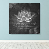 YOGA Meditation Reiki Instructor Quotes Chic Lotus Leinwanddruck (Insitu (Holzboden))