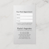 YOGA Meditation Reiki Instructor Schwarz-weiß Lotu Terminkarte (Rückseite)