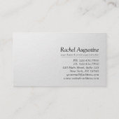 YOGA Meditation Reiki Instructor Schwarz-weiß Lotu Visitenkarte (Rückseite)