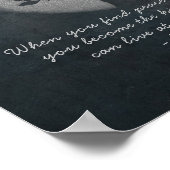 Yoga Meditation Reiki Instructor Silver Tree Zitat Poster (Ecke)