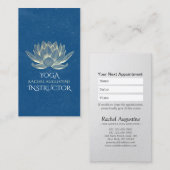 Yoga Meditation Reiki Lehrer Ernennung Lotus Terminkarte (Vorne/Hinten)