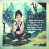 Yoga Meditation Reiki Master Quotes Fensteraufkleber (Blatt 3)