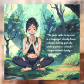 Yoga Meditation Reiki Master Quotes Fensteraufkleber (Blatt 2)