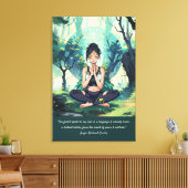 Yoga Meditation Reiki Master Quotes Leinwanddruck (Insitu (Wohnzimmer))