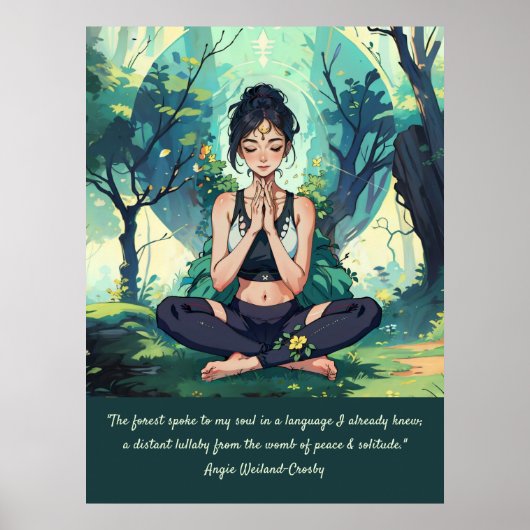 Yoga Meditation Reiki Master Quotes Poster (Vorne)