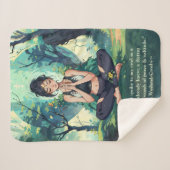 Yoga Meditation Reiki Master Quotes Sherpadecke (Vorderseite (Horizontal))