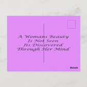 Yoga Meditation Relaxation Blassweißes lila Yoga Postkarte (Rückseite)