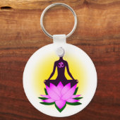 Yoga-Meditation Schlüsselanhänger (Vorderseite)