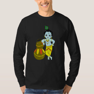 Yoga Meditation Spiritual Hindu God Krishna T-Shirt