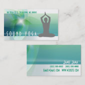 Yoga, Meditation, spirituelle Visitenkarte (Vorne/Hinten)