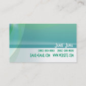 Yoga, Meditation, spirituelle Visitenkarte (Rückseite)