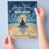Yoga-Meditation-Sternenhimmel-Mond-Open-House Flyer (Hand)