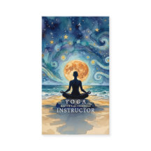 Yoga-Meditation Sternenhimmel Mond Ozean Strand